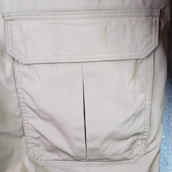 Woolrich Vintage Coat Trench Wool Lined Khaki Men’s Size Large L - Picture 5 of 11